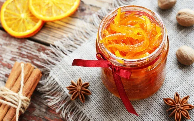 Doce de casca de laranja simples