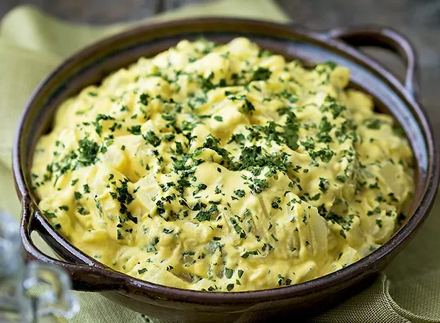 Batata temperada simples