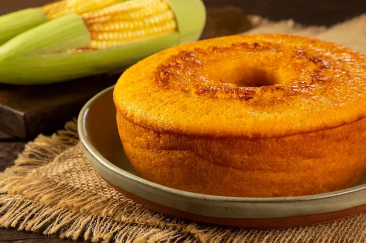 Bolo de milho simples