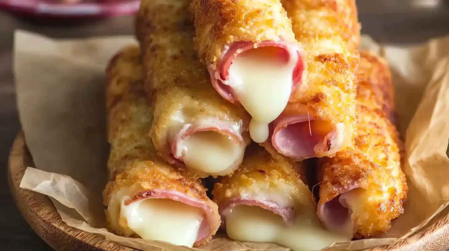 Enroladinho de Presunto e Queijo