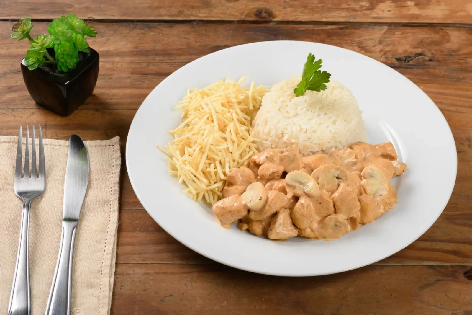 Strogonoff de Frango Simples e Barato